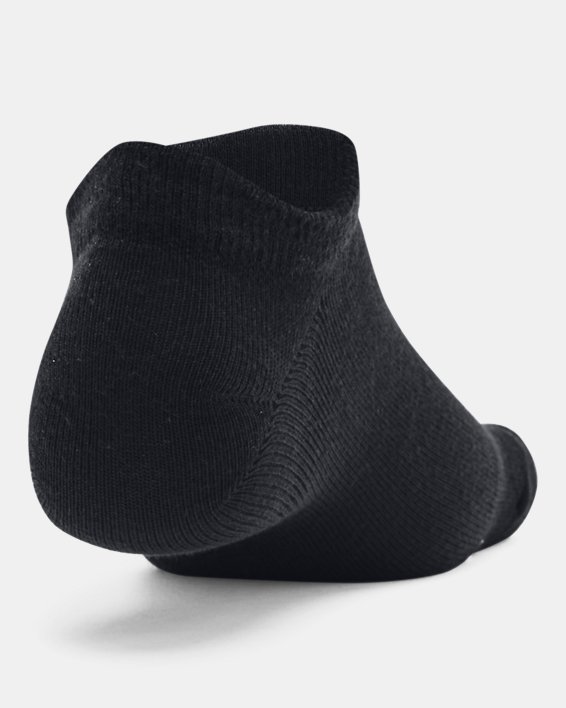 Unisex UA Essential 6-Pack No-Show Socks in Black image number 2